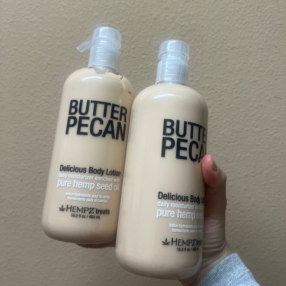 Hempz Treats BUTTER PECAN Body Lotion 16.5 Oz NEW Sealed X2